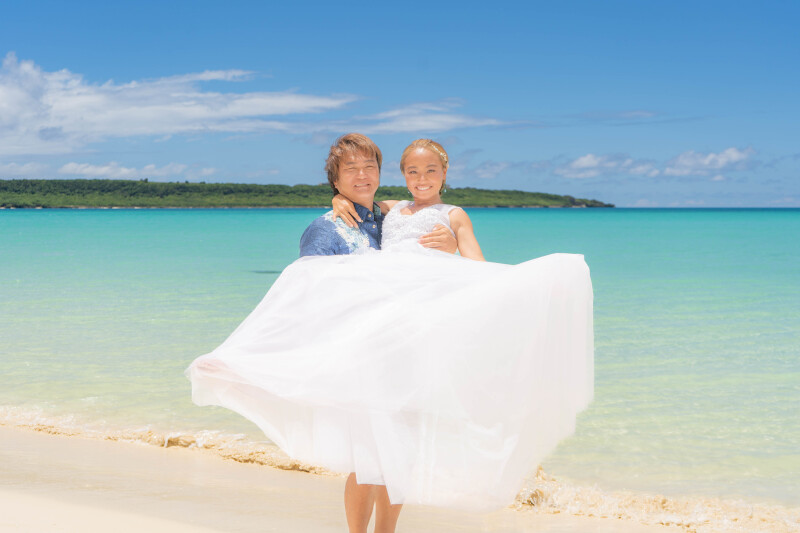 青い空、青い海…