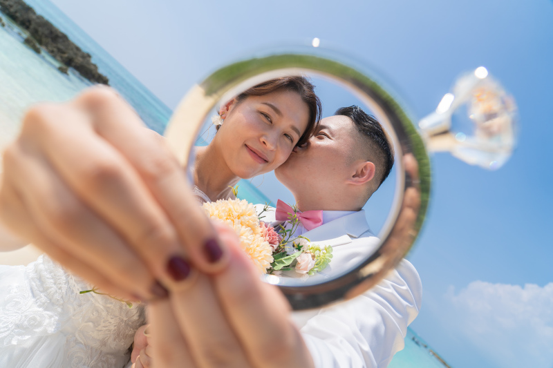 リング越しのふたりの表情