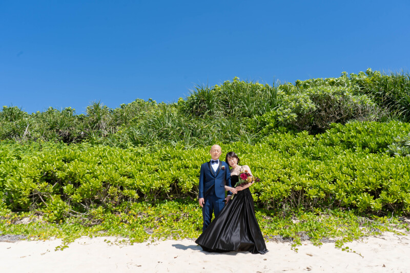 緑に包まれるナチュラルショット