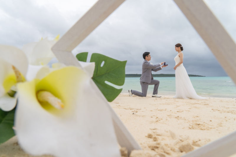 プロポーズの瞬間をドラマチックに