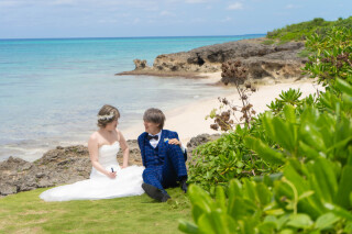 等身大のビーチフォトウェディング