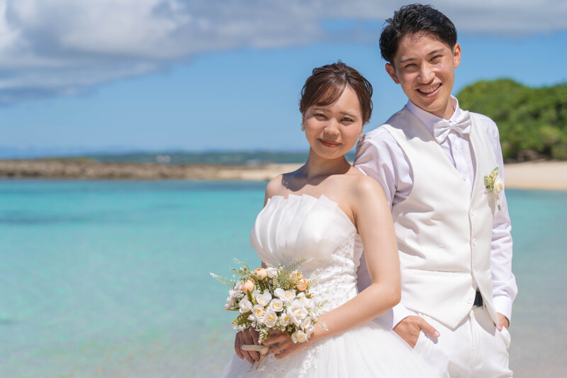 透明度に映えるツーショット