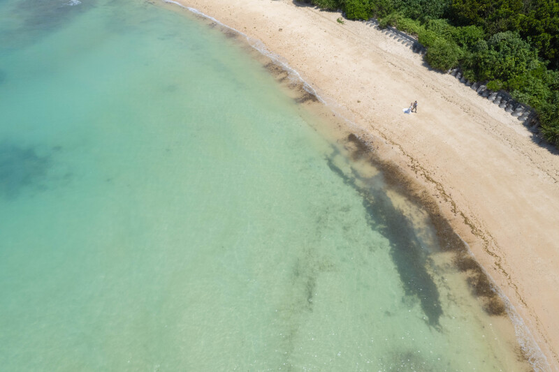 空と海を切り取る