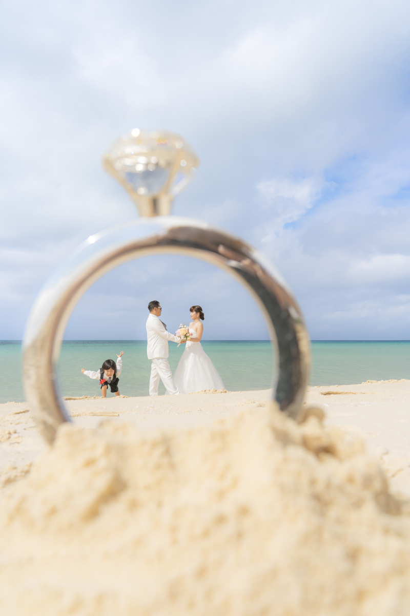 3人でリングフォト