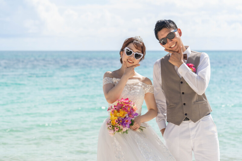 サングラスでカジュアルに