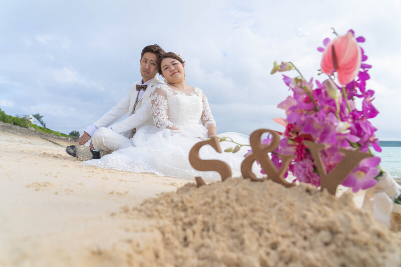 砂浜に腰を下ろして、ひと休み