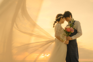 幻想的で美しいサンセット