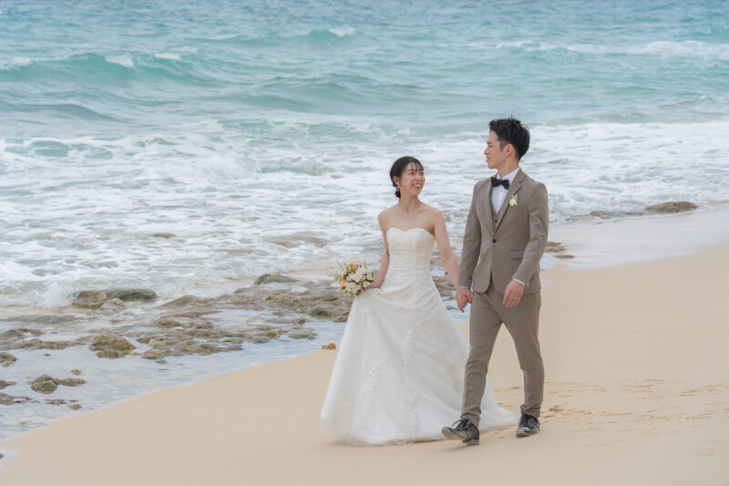 波打ち際を歩く時間