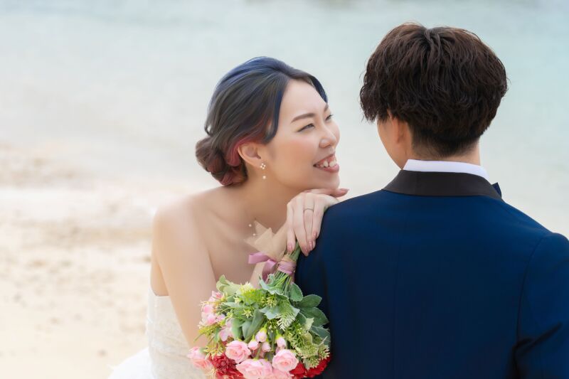 寄り添う甘いワンシーン