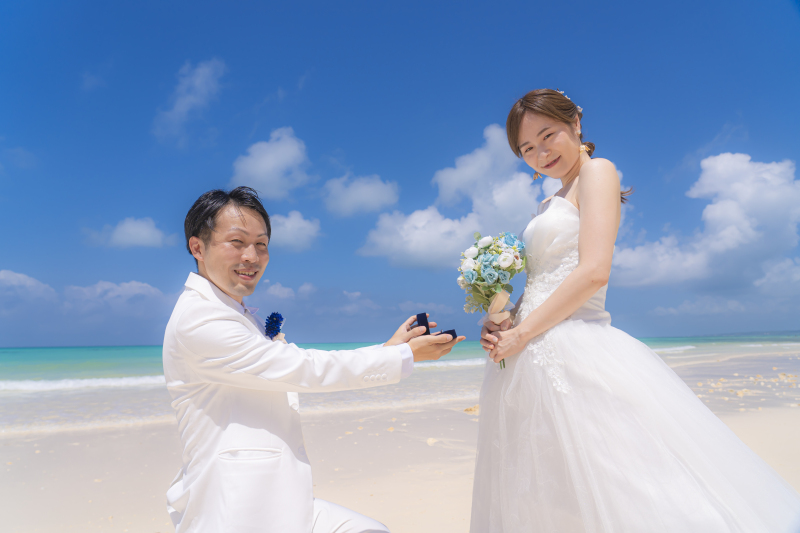 海でプロポーズ！