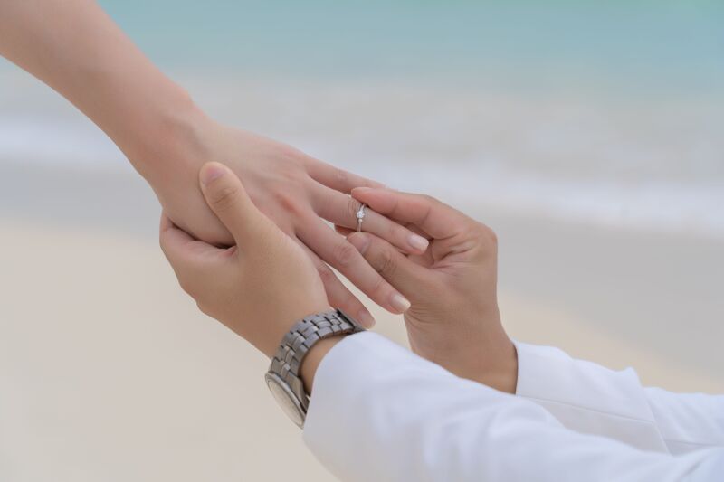 指輪に込めた誓いの瞬間