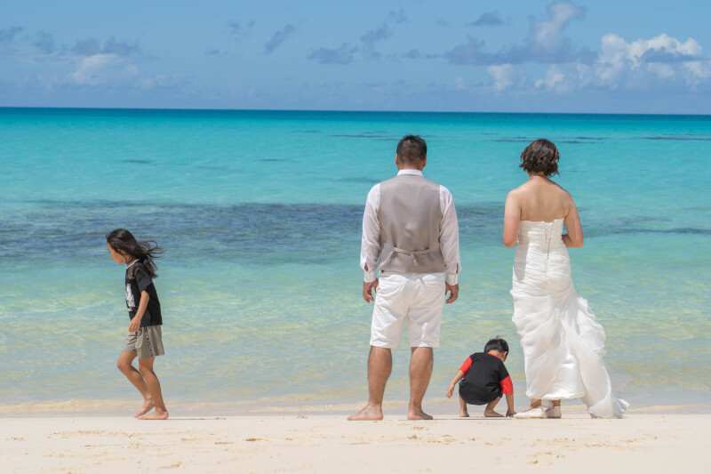 みんなで海あそび気分