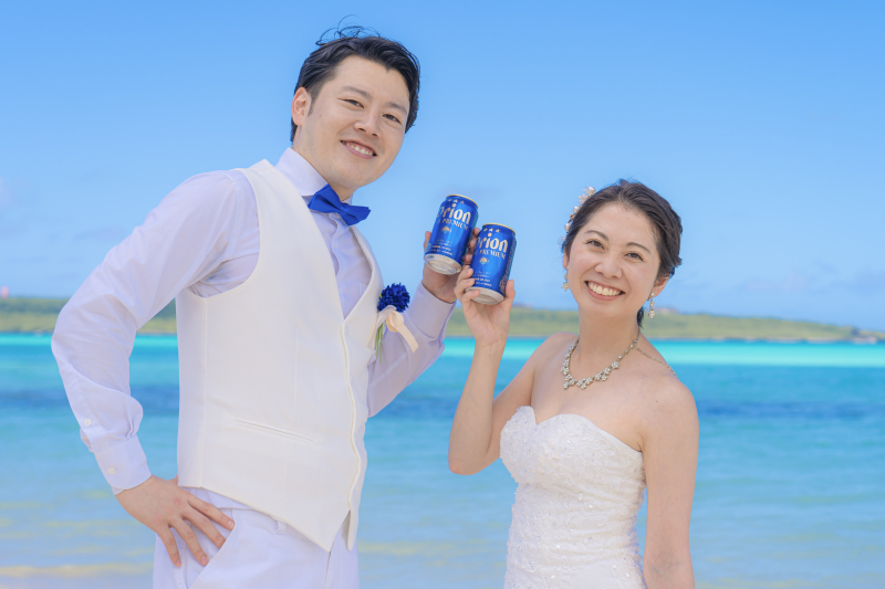 美しい海に乾杯♪