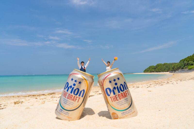 乾杯ショットで南国気分