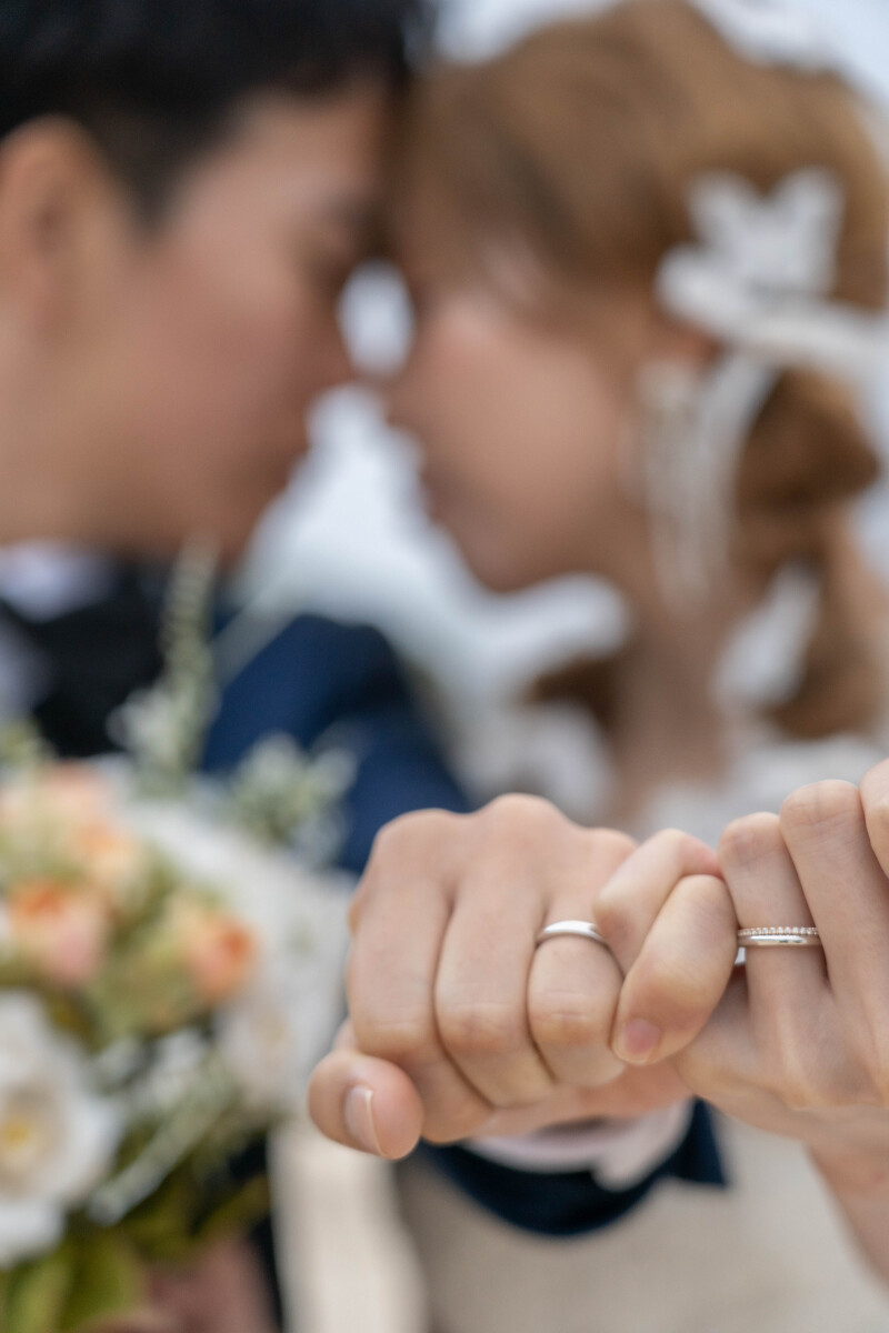 指輪を主役にしたロマンチックフォト