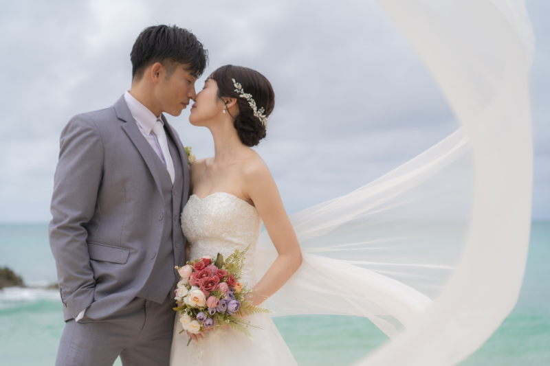 ベールが舞うロマンチックカット