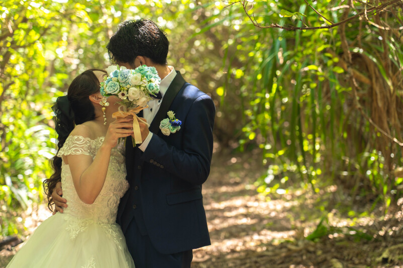 緑に囲まれたナチュラルフォト