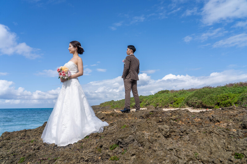 岩場で魅せるスタイリッシュショット