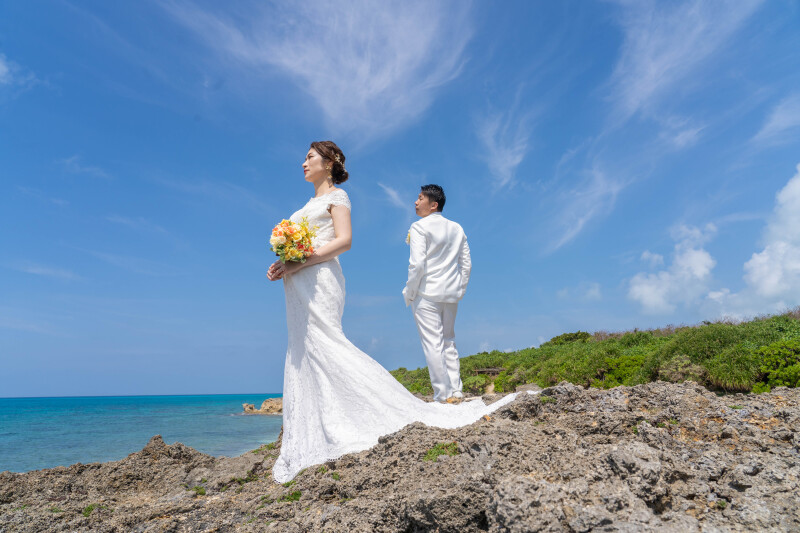 岩場で魅せるドラマティックカット