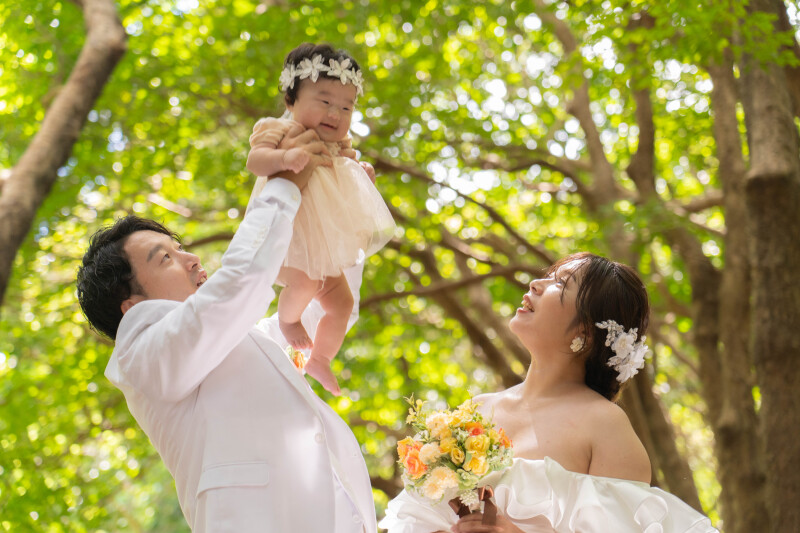 高い高いの瞬間