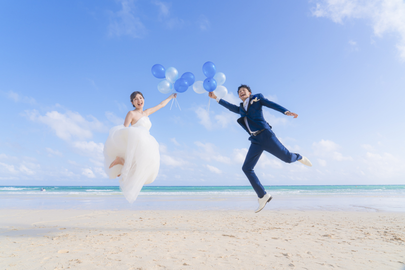 空に飛ばされるお二人