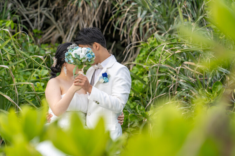 グリーンに囲まれたナチュラルショット