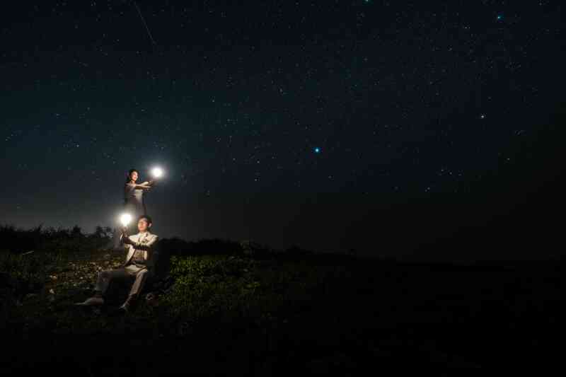 宮古島ウェディングフォト_夜景で撮影できる