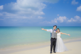 宮古島ウェディングフォト_1ロケーションプラン　オープニングドロームービ-