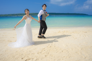 宮古島ウェディングフォト_1ロケーションプラン　オープニングドロームービ-