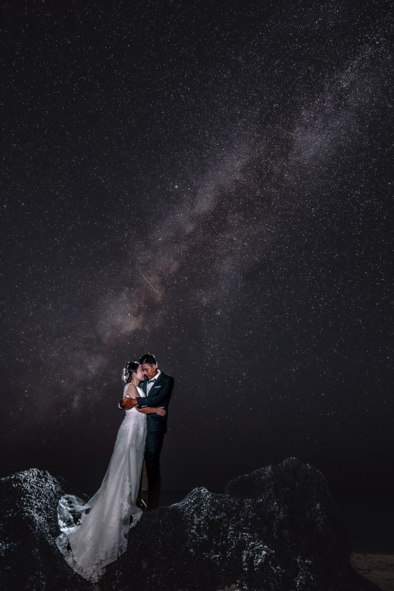 宮古島ウェディングフォト_夜景で撮影できる