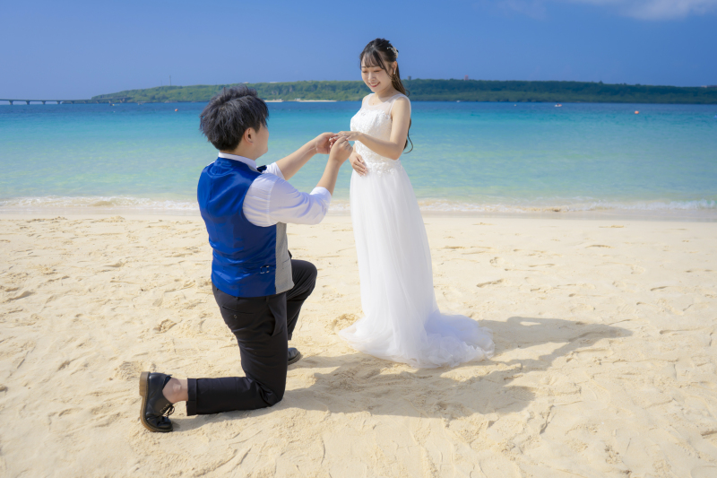 宮古島と言えば!このビーチ!与那覇前浜ビーチで撮影