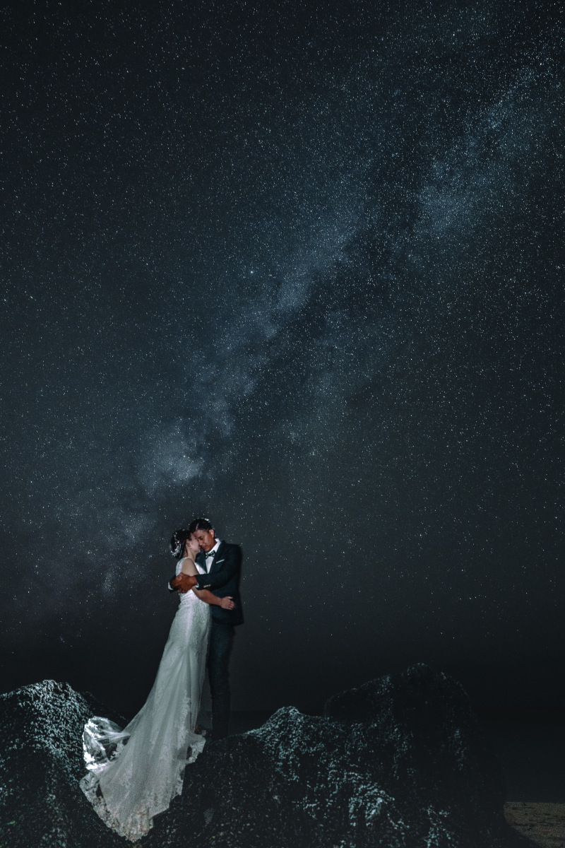 宮古島ウェディングフォト_夜景で撮影できる