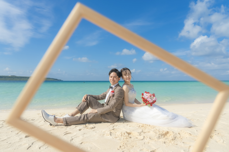 (沖縄宮古島)天然ビーチ＆観光スポット＊ロケ地2箇所！!【アルバム１６P】150カット＋ドローン撮影＋動画、ダイジェスト映像付!