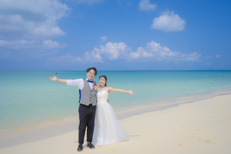 (宮古島)「撮影地2箇所」【アルバム16P】宮古島のビーチフォト+観光スポット、ドローン撮影、150カット納品、衣装+ヘアメイク