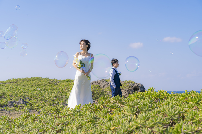 (宮古島)【ドレス2着】【ドローン撮影】【動画撮影】【アルバム16P 】【サンセット】【お得】宮古島大満喫5ロケーションプラン