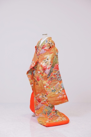 オレンジゴールド　日本画風