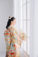 モダンピンク　パステル刺繍