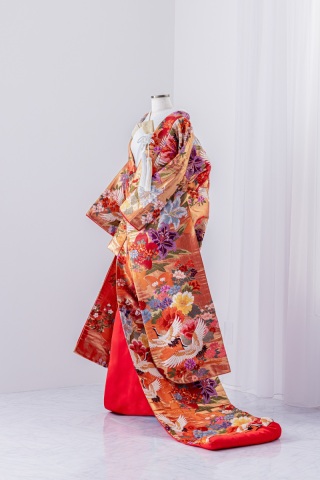 つつじに鶴オレンジゴールド　AG