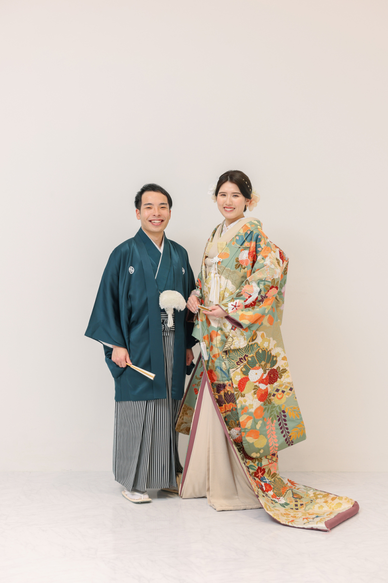 色打掛 雲取桃山草花