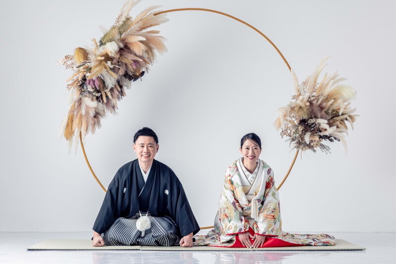 ２着目はスタジオで和装