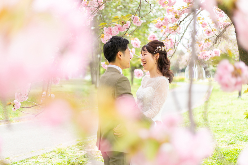 桜につつまれて