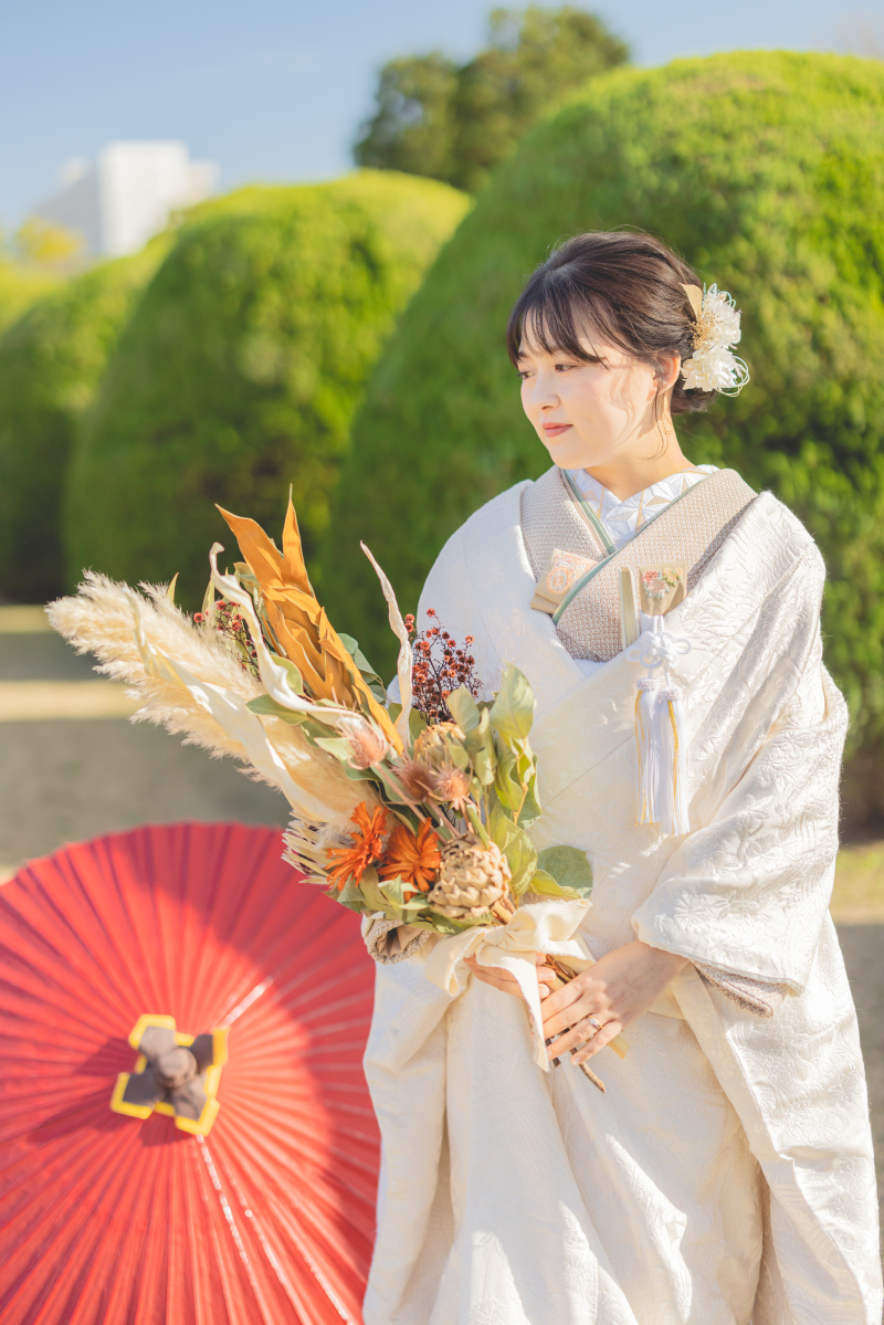 色掛下×和小物とブーケ