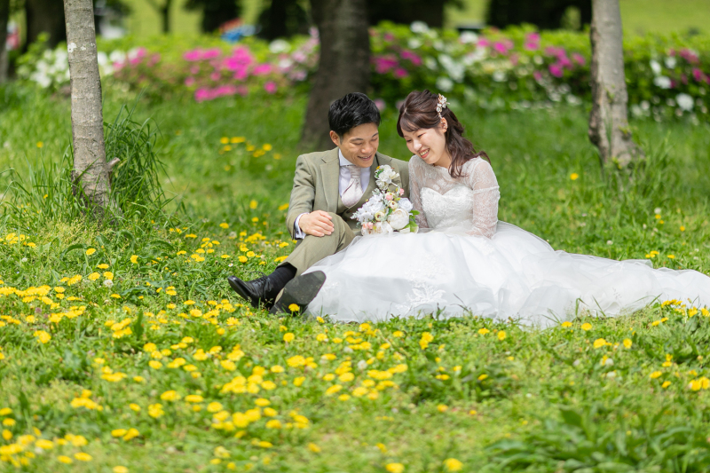 かわいいお花畑