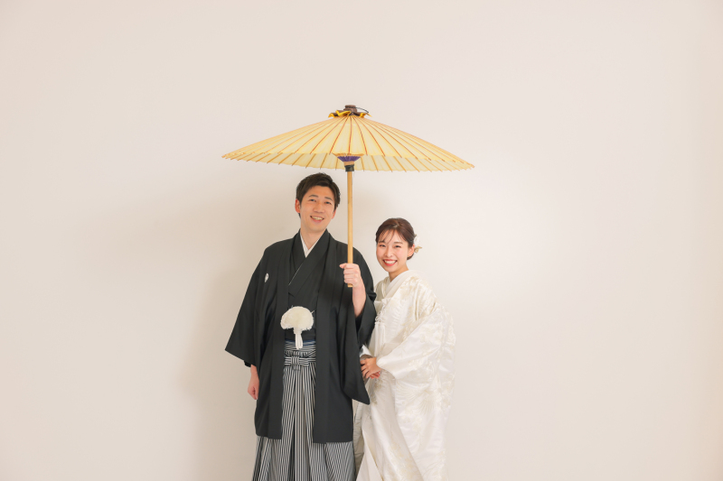 白無垢×黒紋付