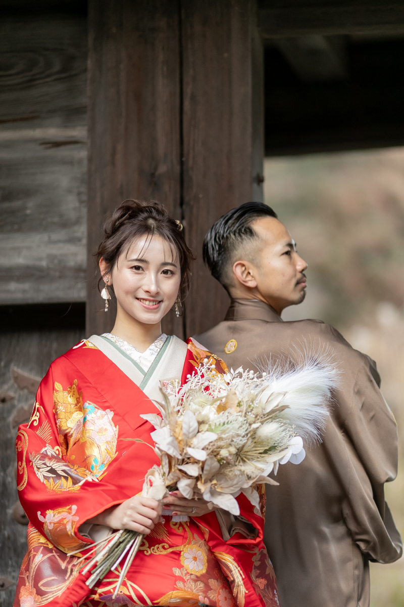 ポーズきめてにっこり