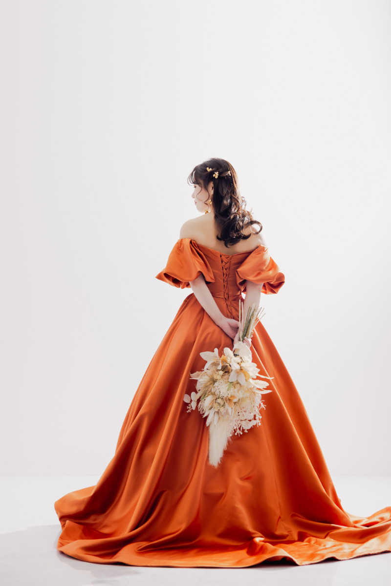 カラードレス　バックショット