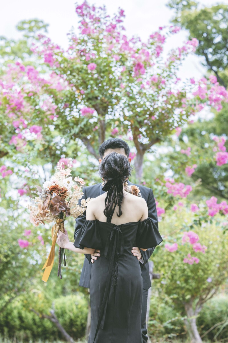 ドライフラワーと一緒に