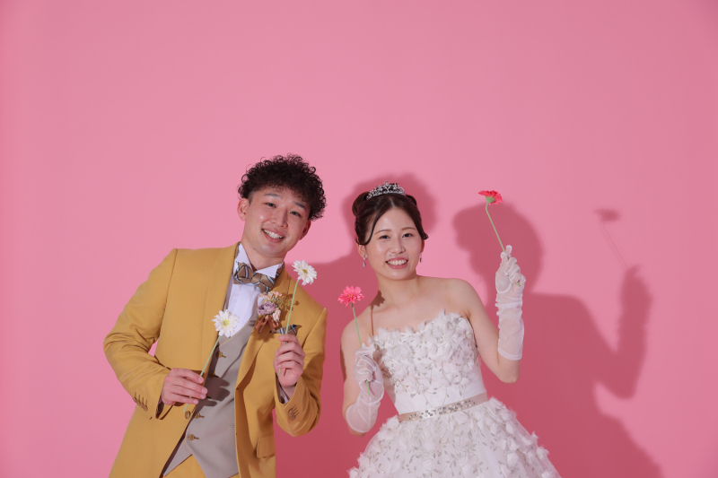 一輪のお花でかわいく