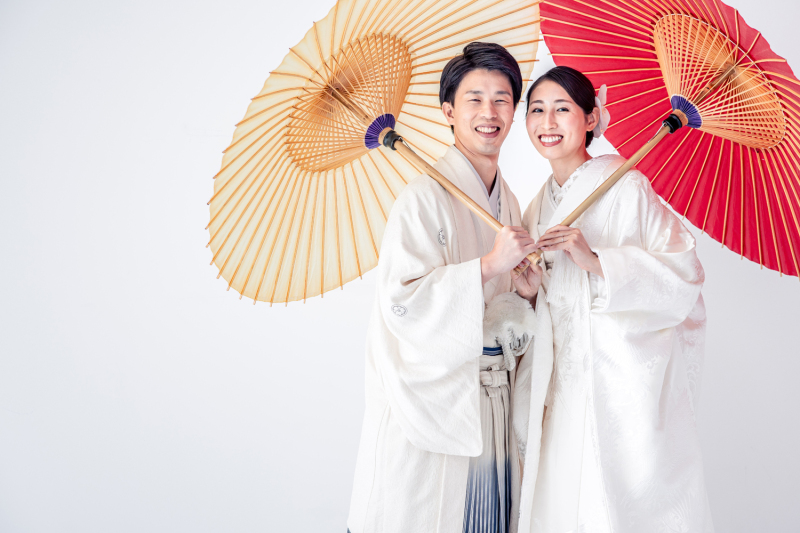 白無垢×白紋付