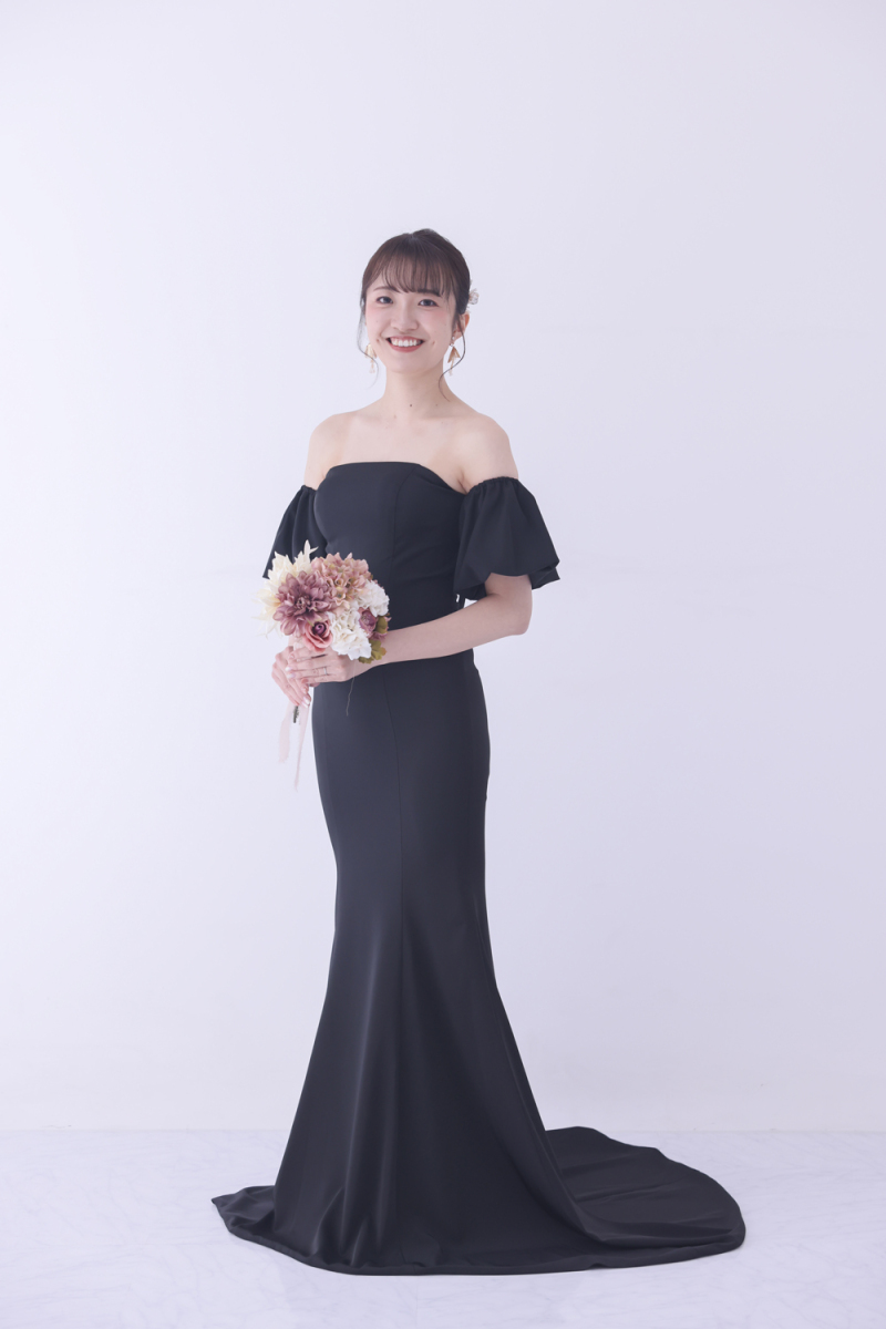 ブラックドレス -マーメイドライン-